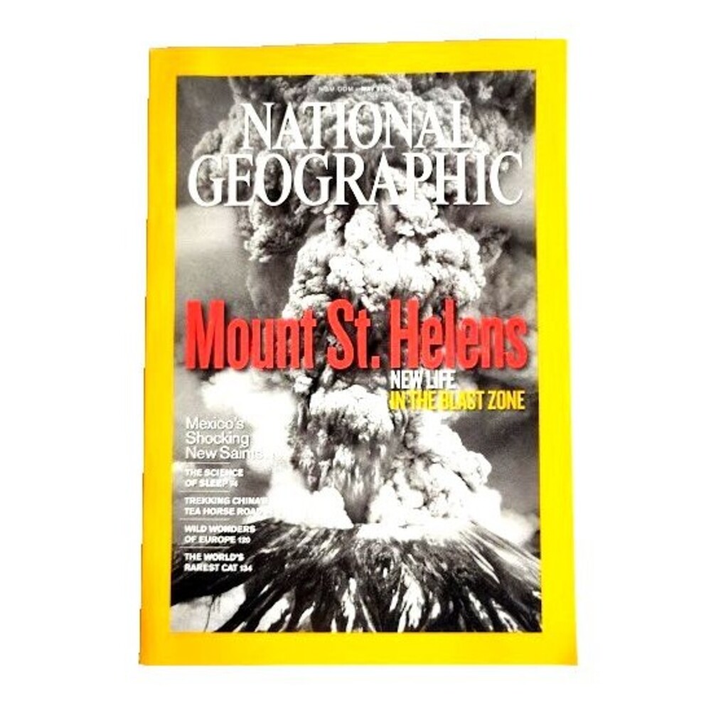 National Geographic Magazine Mount St Helens New Life in the Blast Zone May 2010